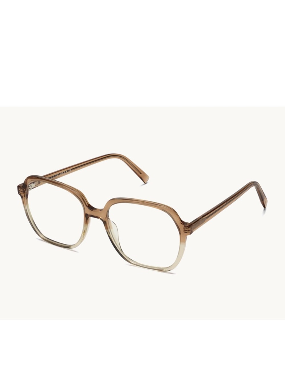 Warby Parker Willetta Glasses Chai Crystal Fade